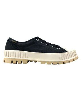Palladium Unisex M10 W11.5 Pallashock OG Black Canvas Lace-Up Sneakers Shoes